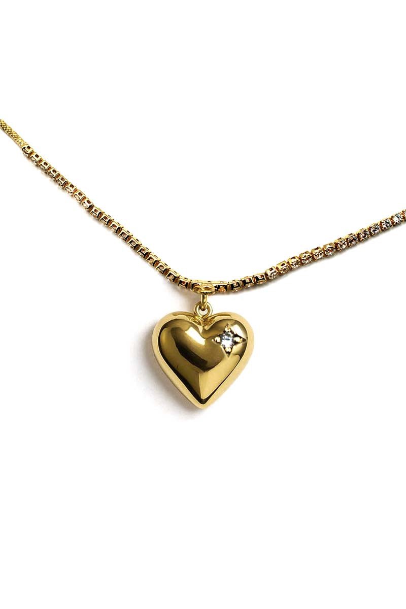 Amora Heart Gold Pendant Necklace - St geran