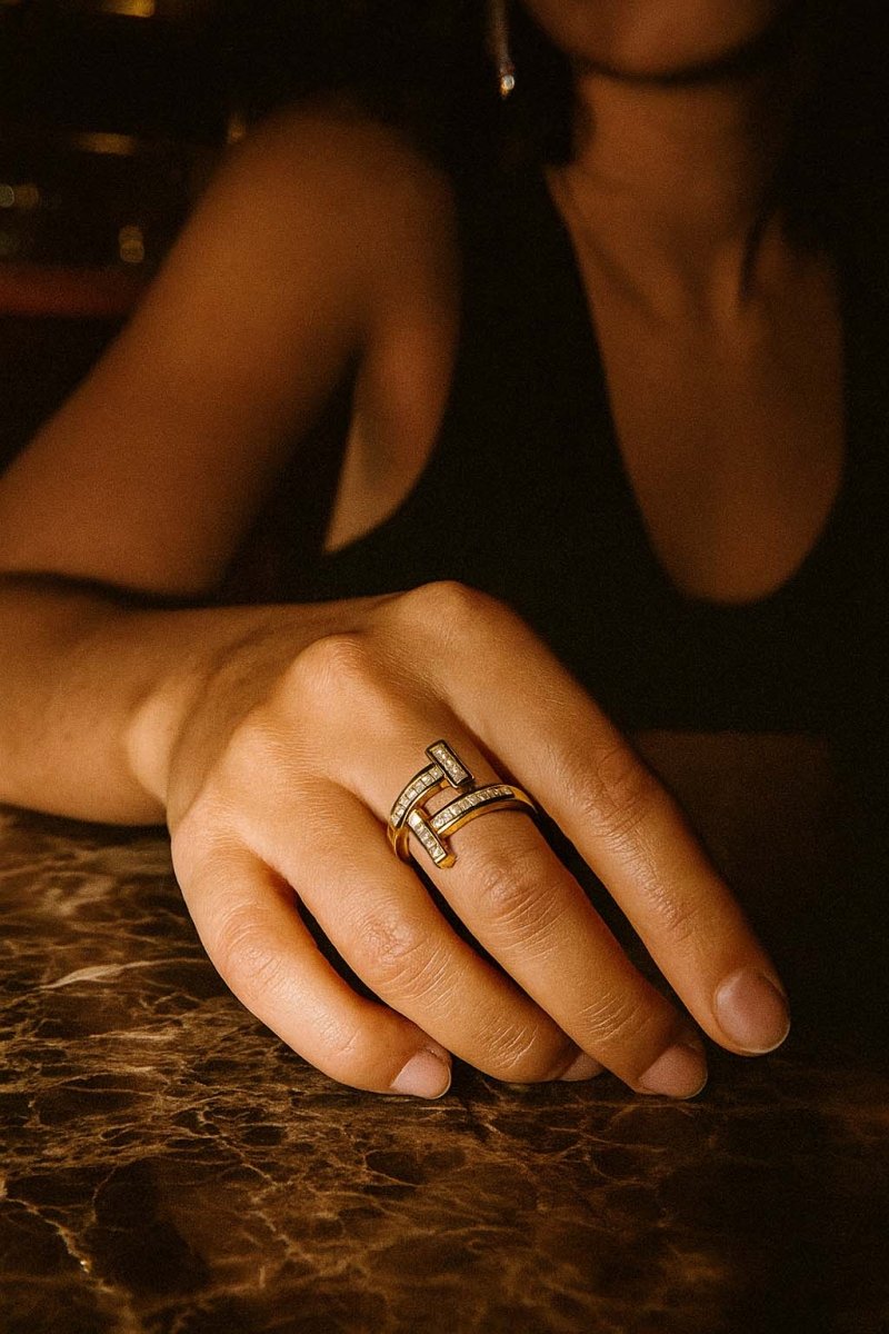 Axis Baguette Gold Ring - St geran