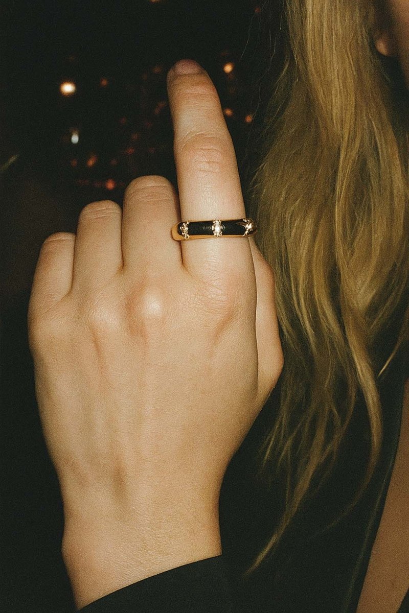 Bambusa Luxe Gold Ring | Dainty Elegant Band - St geran