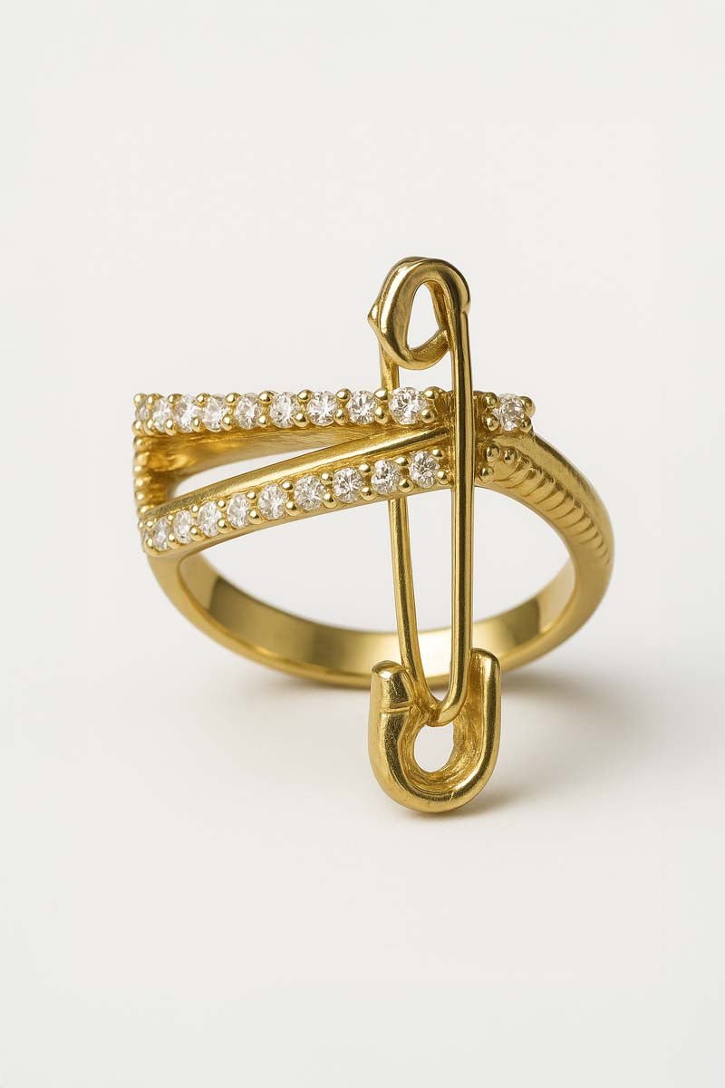 Baroque Curl Gold Ring - St geran