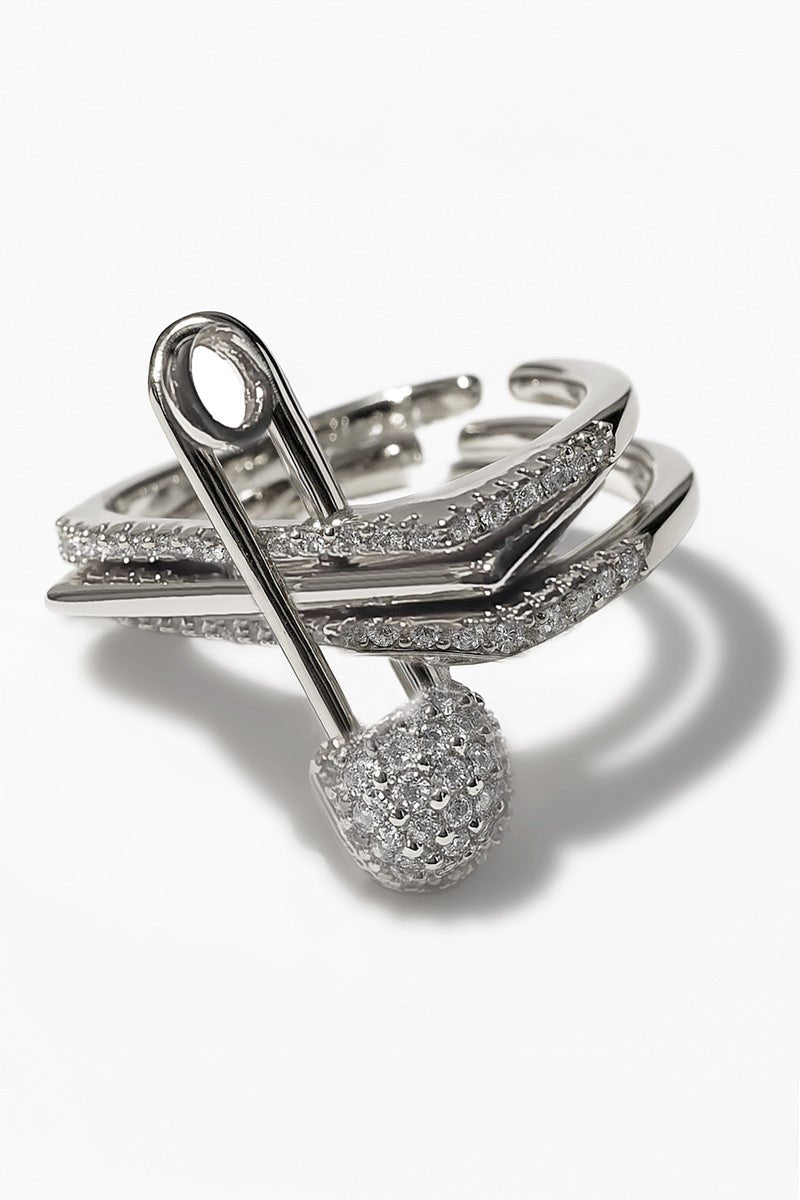 Baroque Curl Silver Ring | Silver Plated - St geran