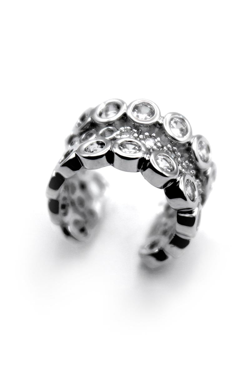 Celestia Cluster Silver Ear Cuff Band - St geran