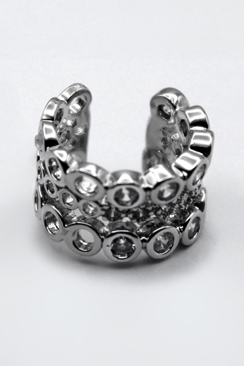 Celestia Cluster Silver Ear Cuff Band - St geran