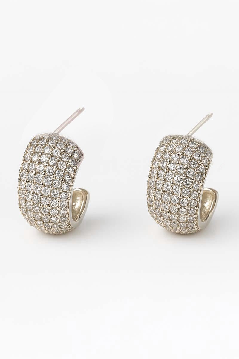 Cosma Pavé Silver Ear Cuffs - St geran