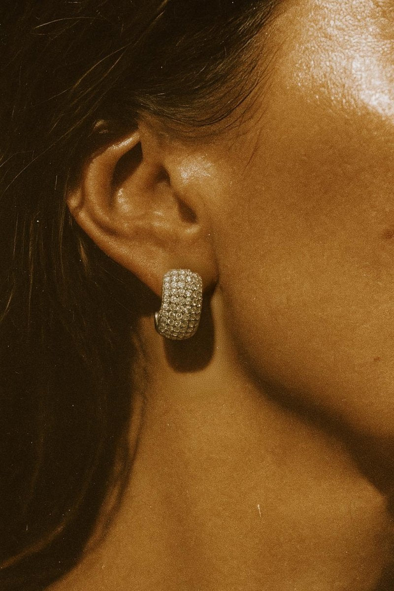 Cosma Pavé Silver Ear Cuffs - St geran
