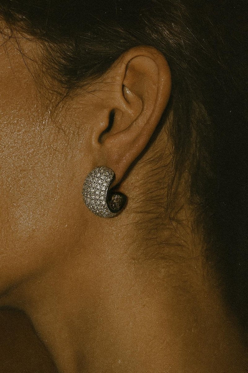 Cosma Pavé Silver Ear Cuffs - St geran