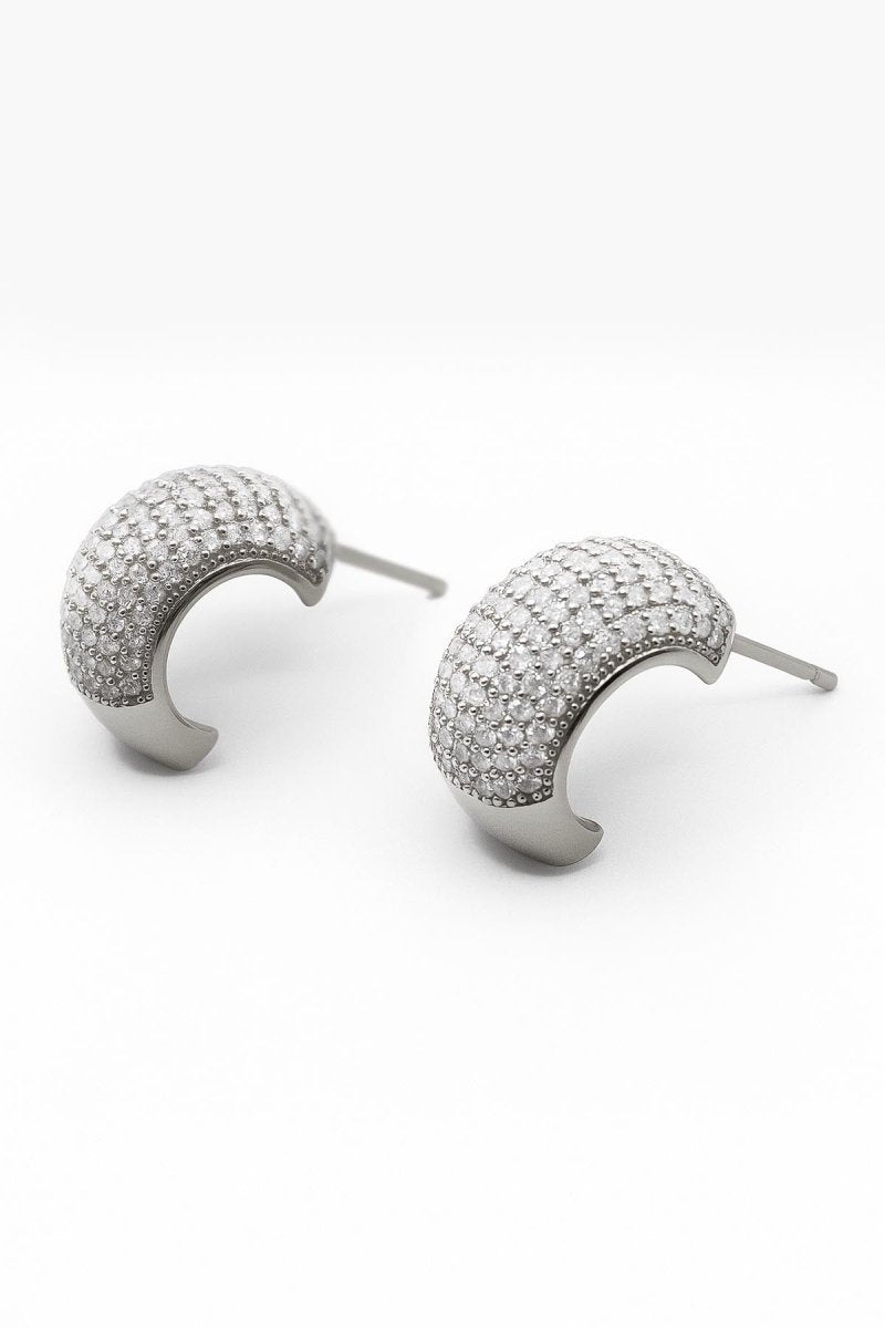 Cosma Pavé Silver Ear Cuffs - St geran