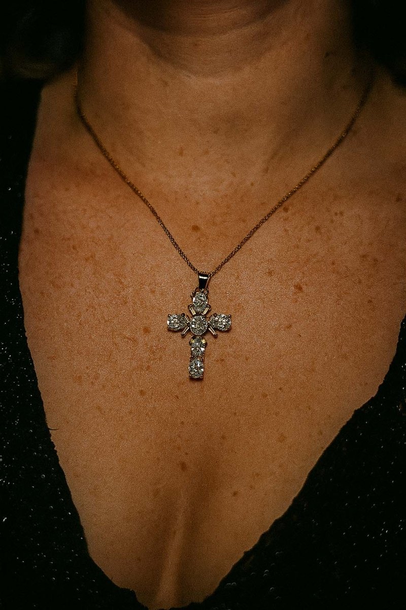 Crystal Cross Luxe - 18k Gold Plated - St geran