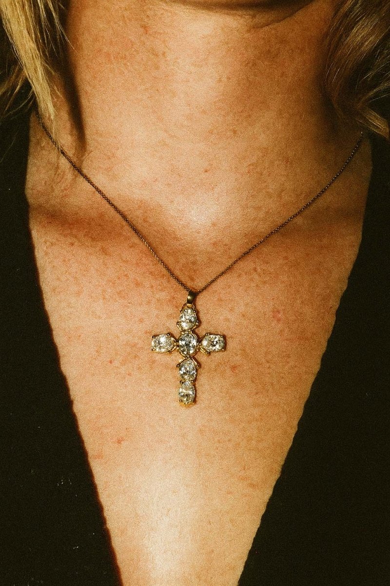 Crystal Cross Luxe - 18k Gold Plated - St geran