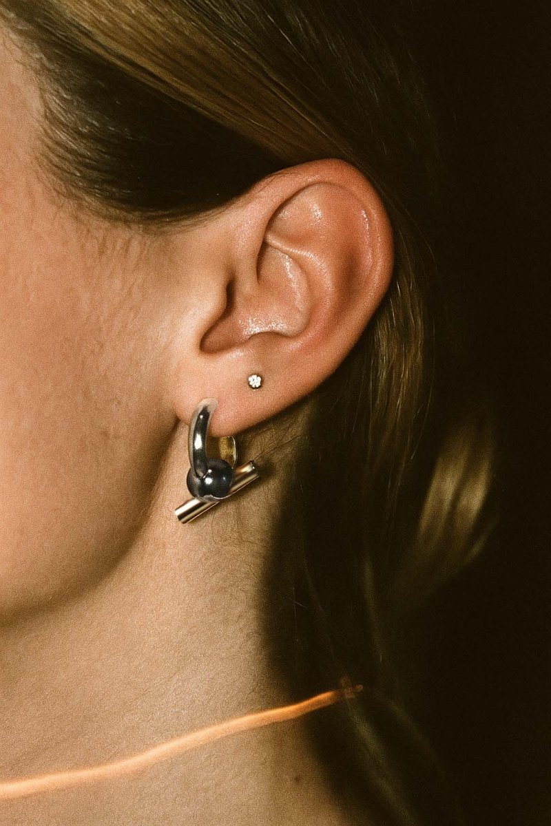 Eclipse Duo Curve Hoop Earrings - St geran