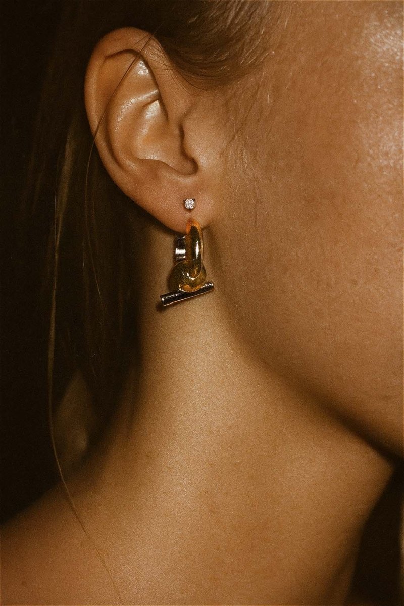 Eclipse Duo Curve Hoop Earrings - St geran