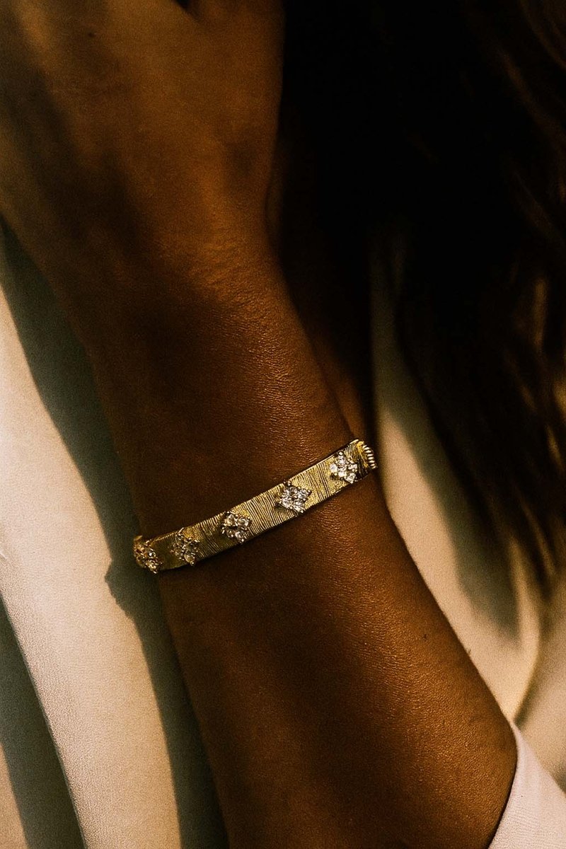 Emilia Bambou Gold Bangle - St geran
