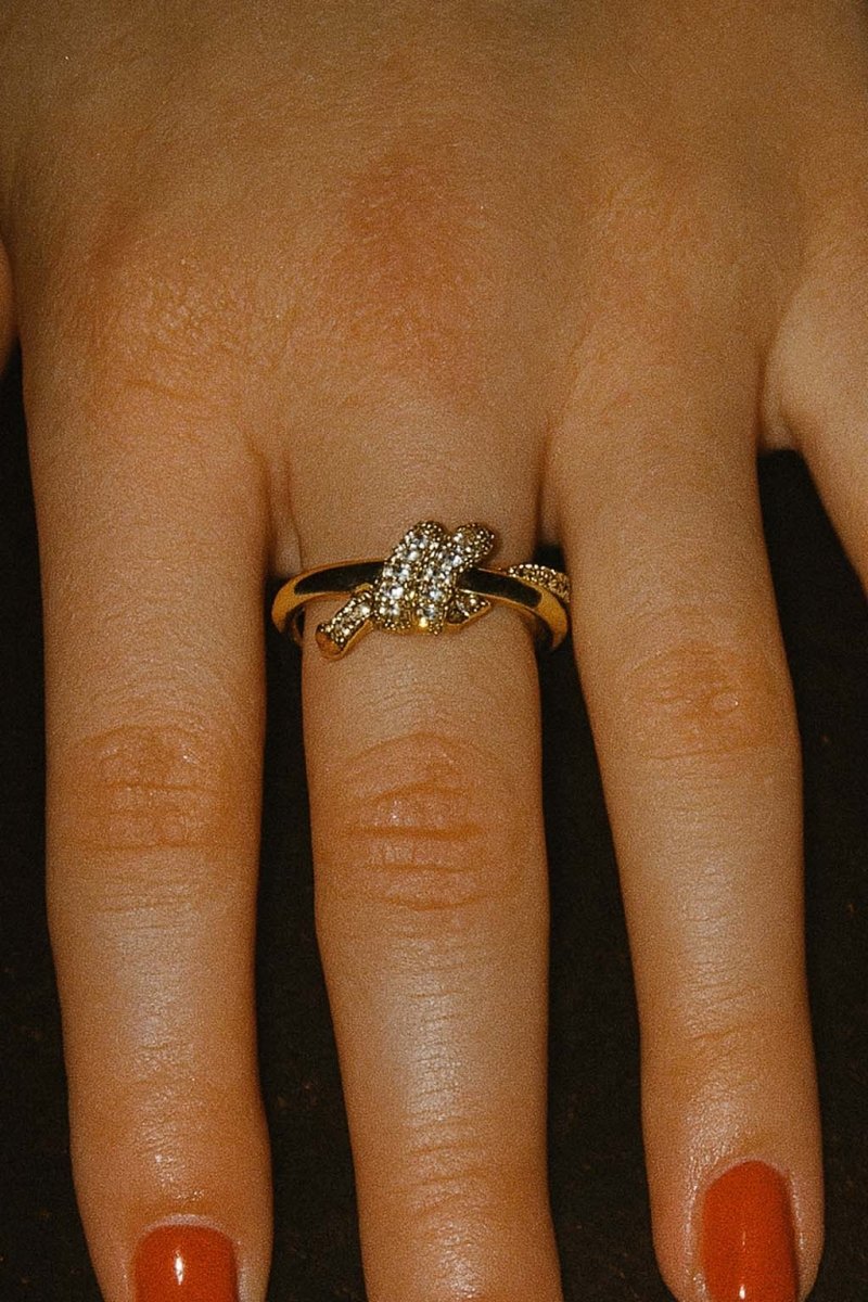 Entwined Knot Ring - 18k Gold Plated - St geran