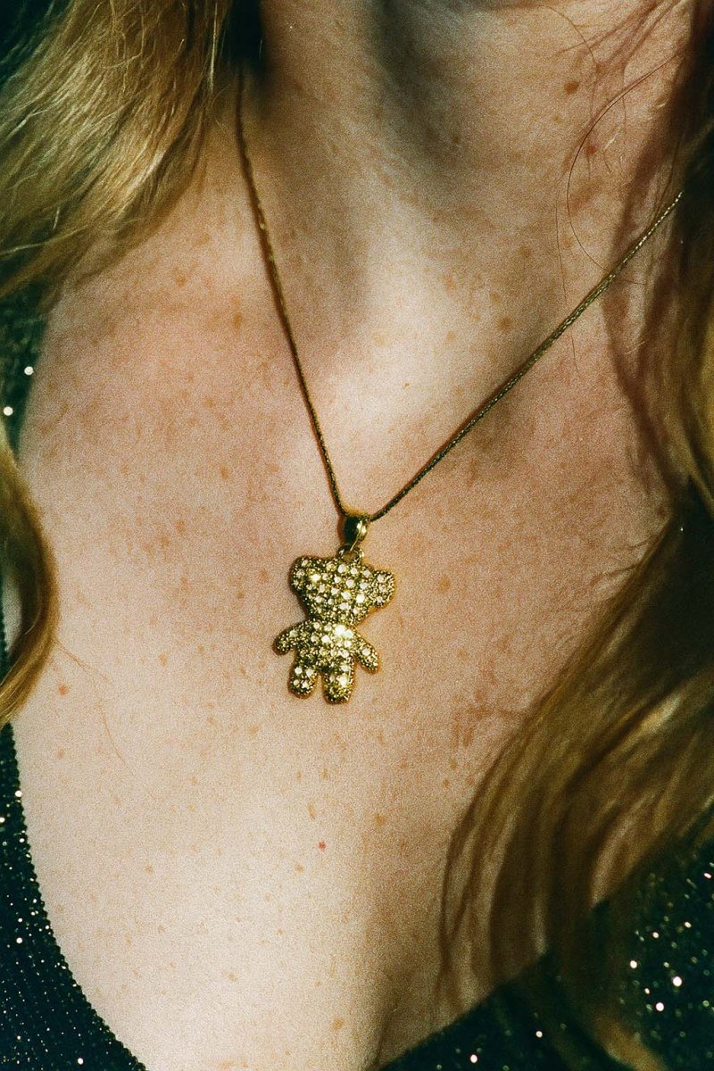 Floreal Bear Gold Pendant – 18k Gold Plated - St geran