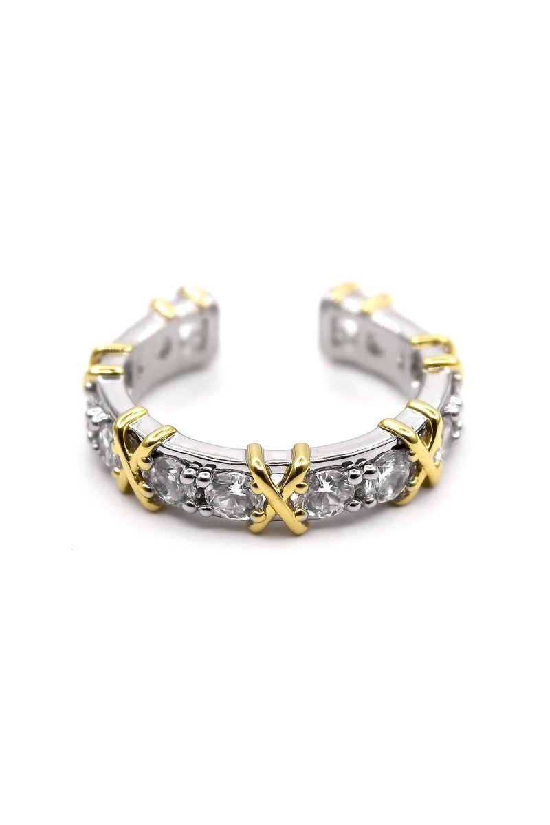 Genève Élégance Luxe - 18k Gold Plated and Silver Ring - St geran