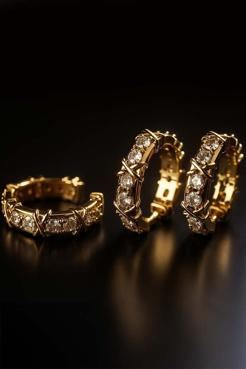Gold Luzern Radiance 4 - Piece Set - Ring - Bracelet - Earrings - Necklace - St geran