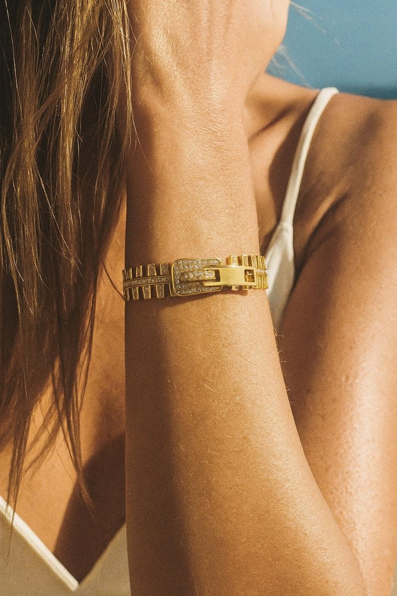 Gold Zipper Bracelet – Zetta Zip Bangle - St geran