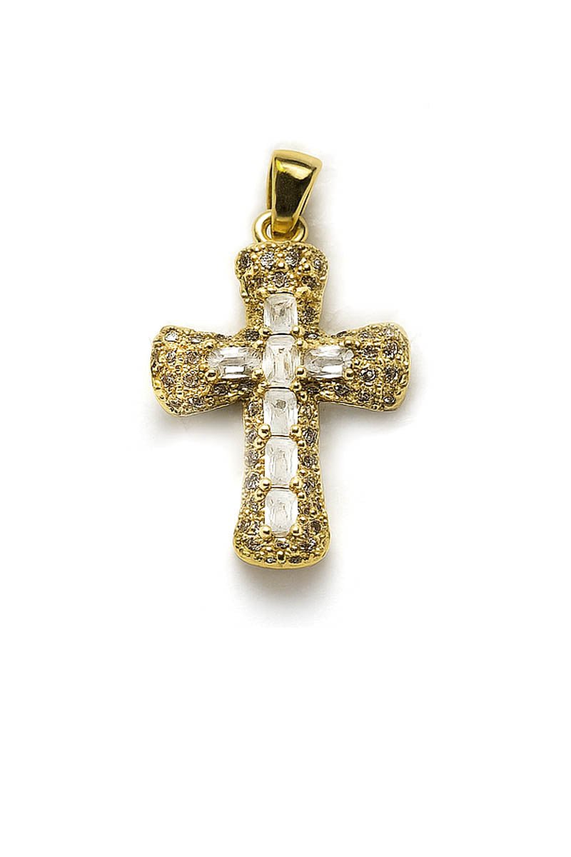 Golden Blessing Cross Pendant - 18k Gold Plated - St geran