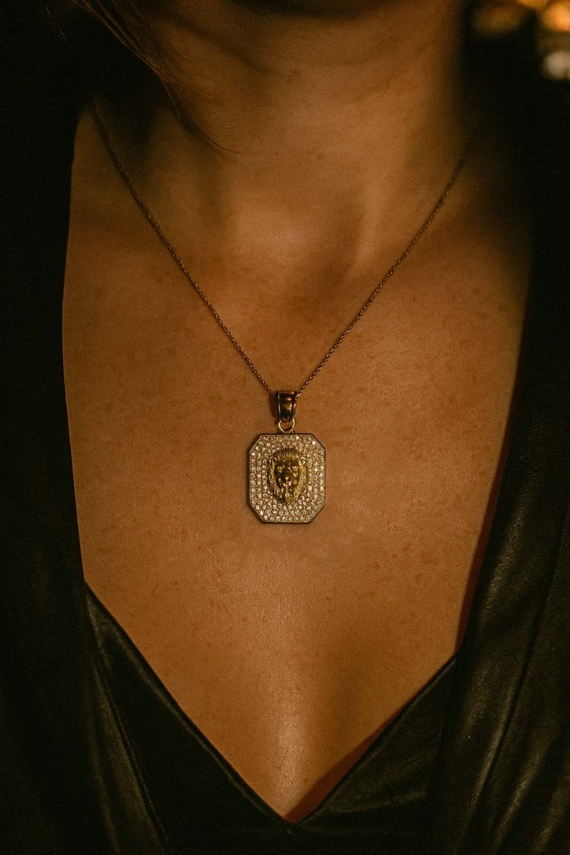 Lionheart Valor Pendant - 18k Gold Plated - St geran