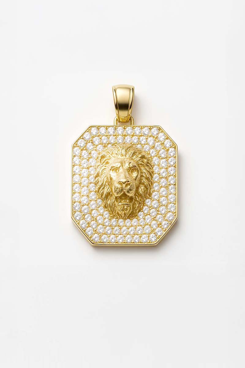 Lionheart Valor Pendant - 18k Gold Plated - St geran