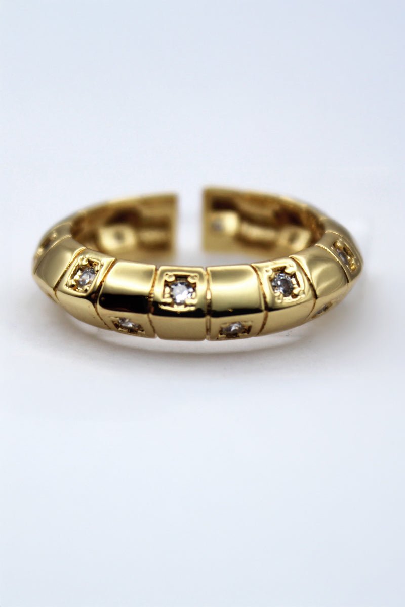 Lucca Imperial Gold Studded Band Ring - St geran