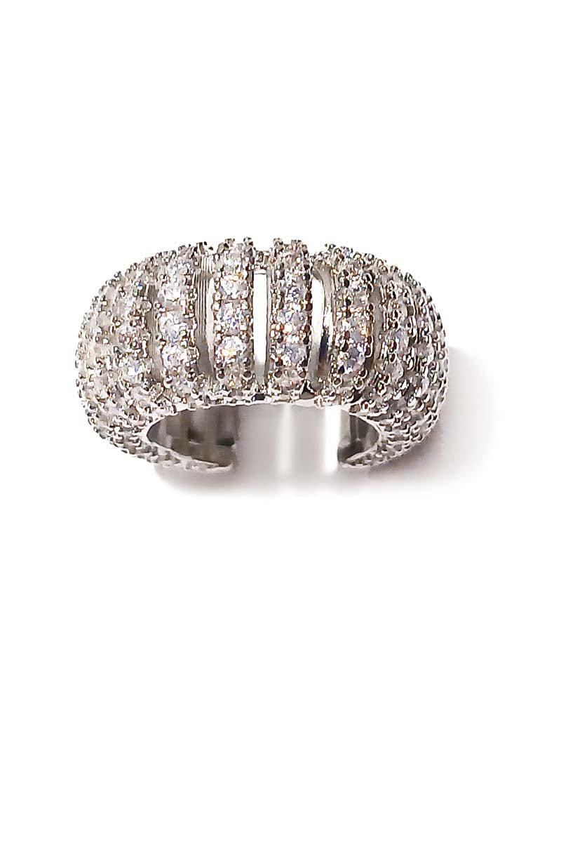 Lumière Cascade Classic Silver Tennis Ring - Timeless Elegance - St geran