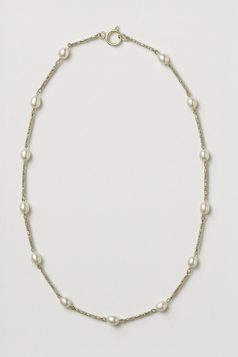 Lumière de Natural Perle Silver Necklace - St geran