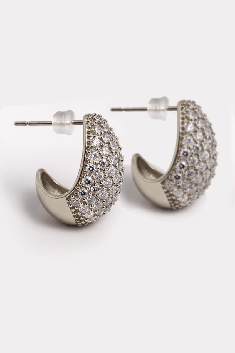 Lumière Teardrop Silver Earrings - St geran