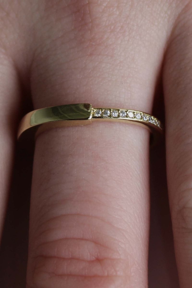 Modena Sculptural 18k Gold Plated Ring - St geran