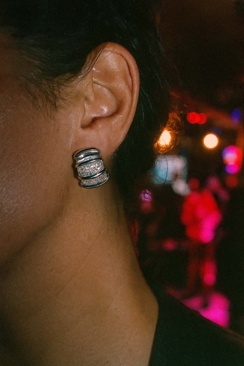 Monaco Groove Hoops – Silver - St geran