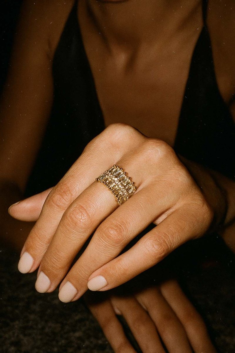 Montrond Éclat Radial Cuff Ring - Champagne Gold - St geran