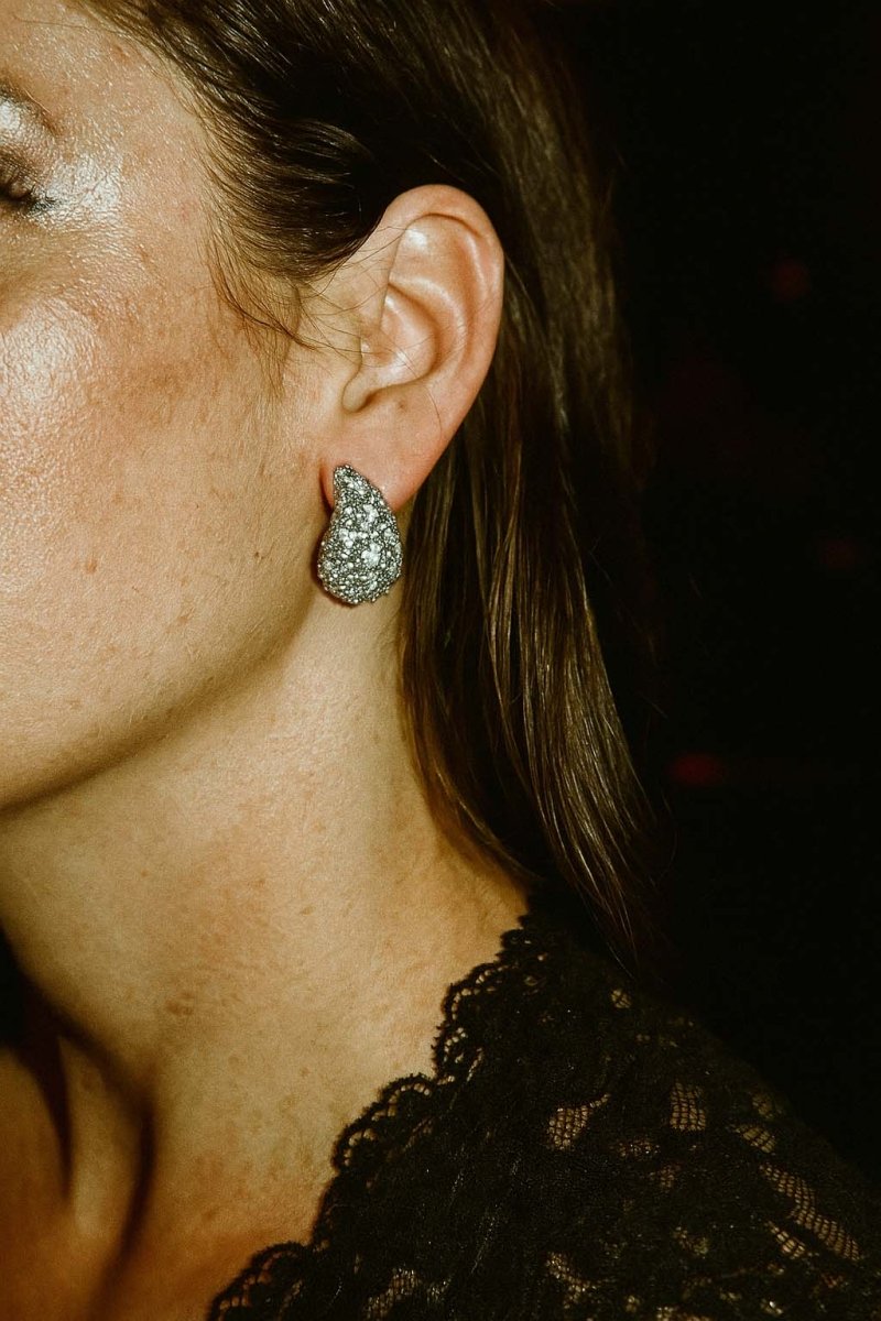 Raindrop Cluster Studs – Silver - St geran