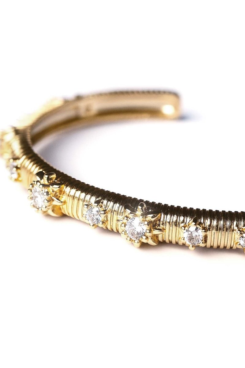 Regal Coil Bangle - 18k Gold Plated - St geran