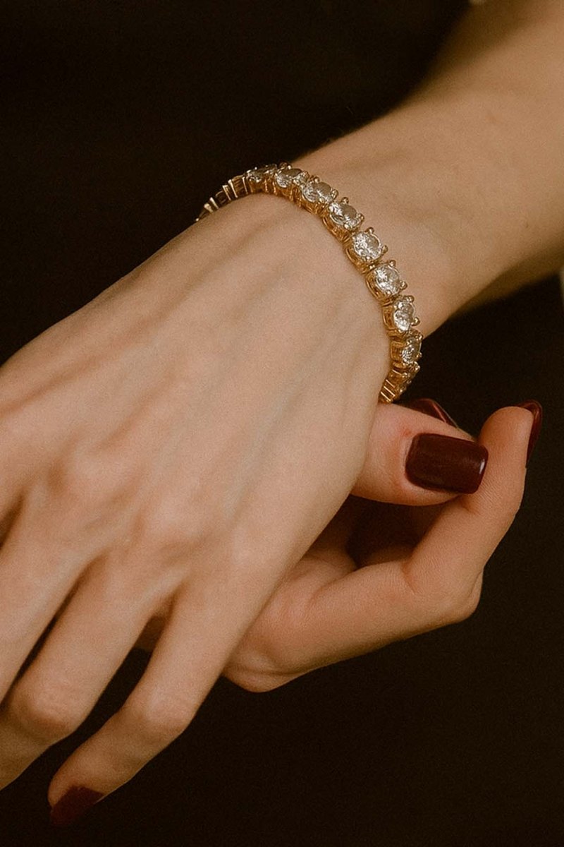 Riviera Royale Tennis Bracelet - Timeless Elegance 18k Gold Plated - St geran