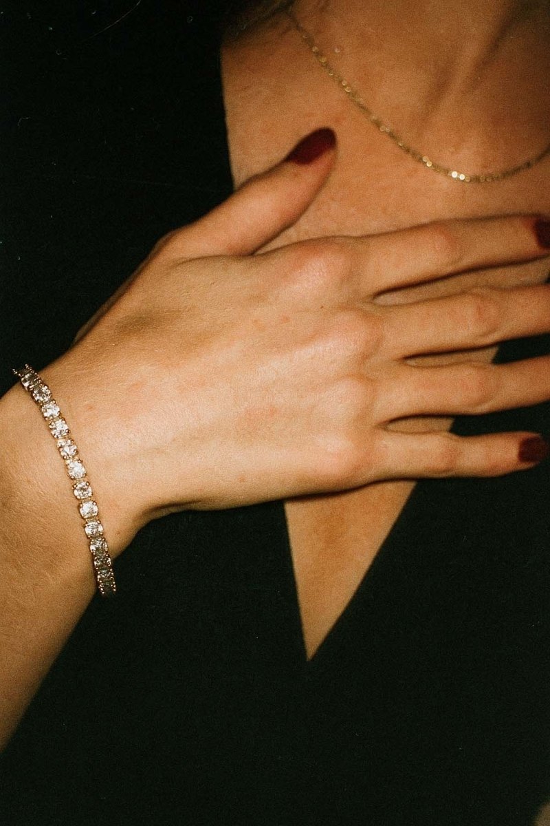 Riviera Royale Tennis Bracelet - Timeless Elegance 18k Gold Plated - St geran