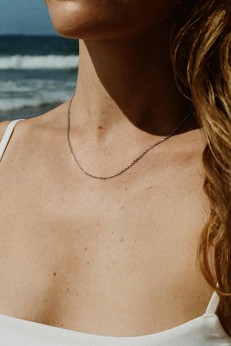 Silver Cable Chain Necklace with extender - St geran