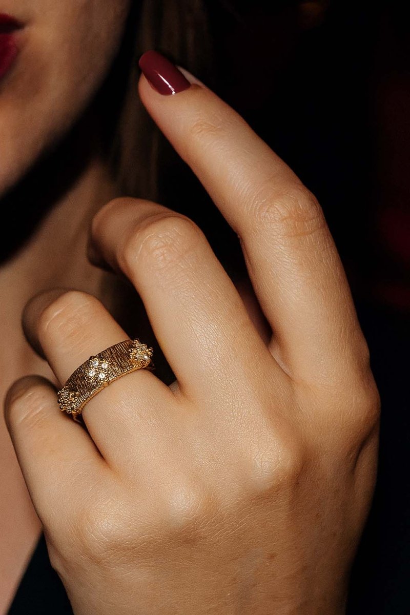 Skyline Cuff Ring - 18k Gold Plated - St geran