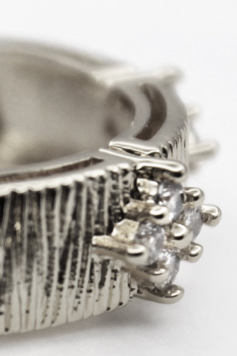 Skyline Cuff Ring - Silver Plated - St geran