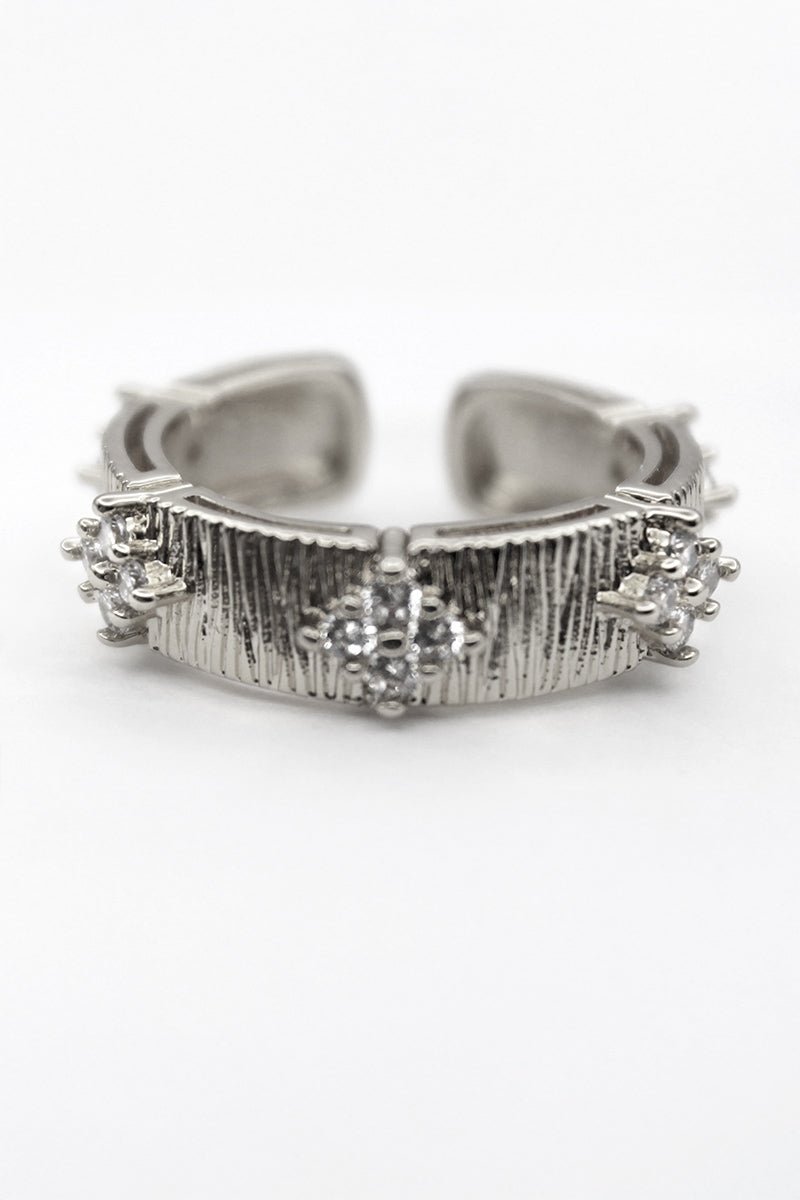 Skyline Cuff Ring - Silver Plated - St geran