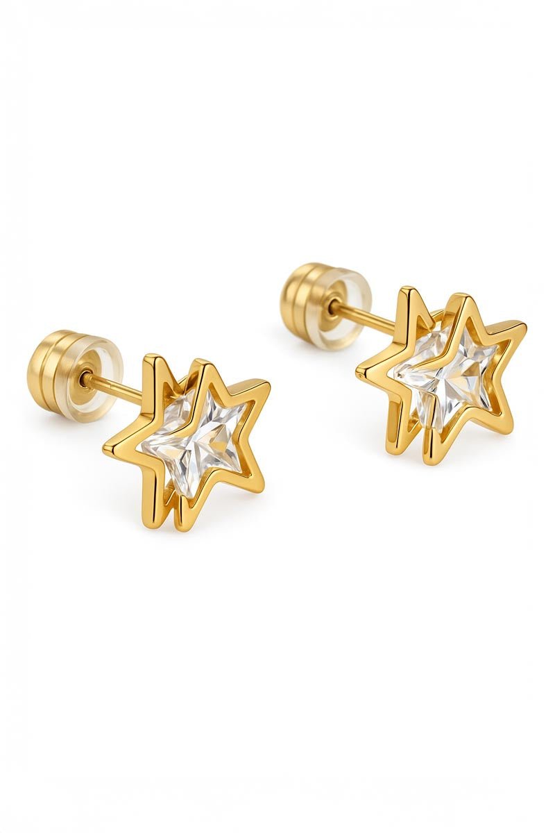 Starlight Mirage Studs - Gold Earrings - St geran