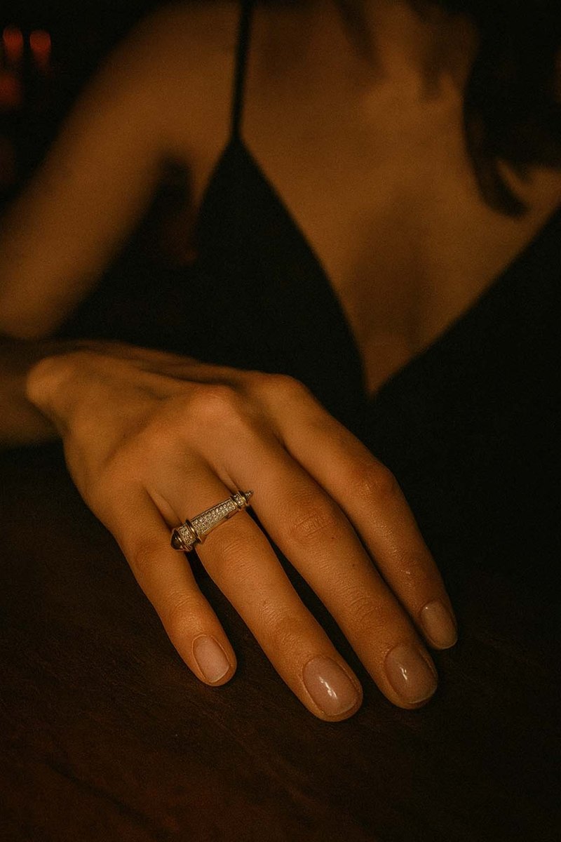 Tapered Horn Ring | 18k Gold Plated - St geran