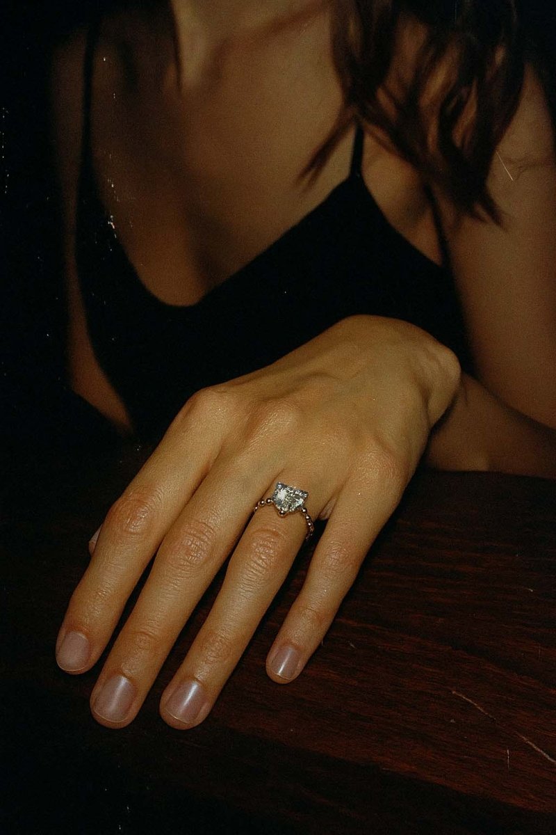 Valare Clem Silver Heart Ring - St geran