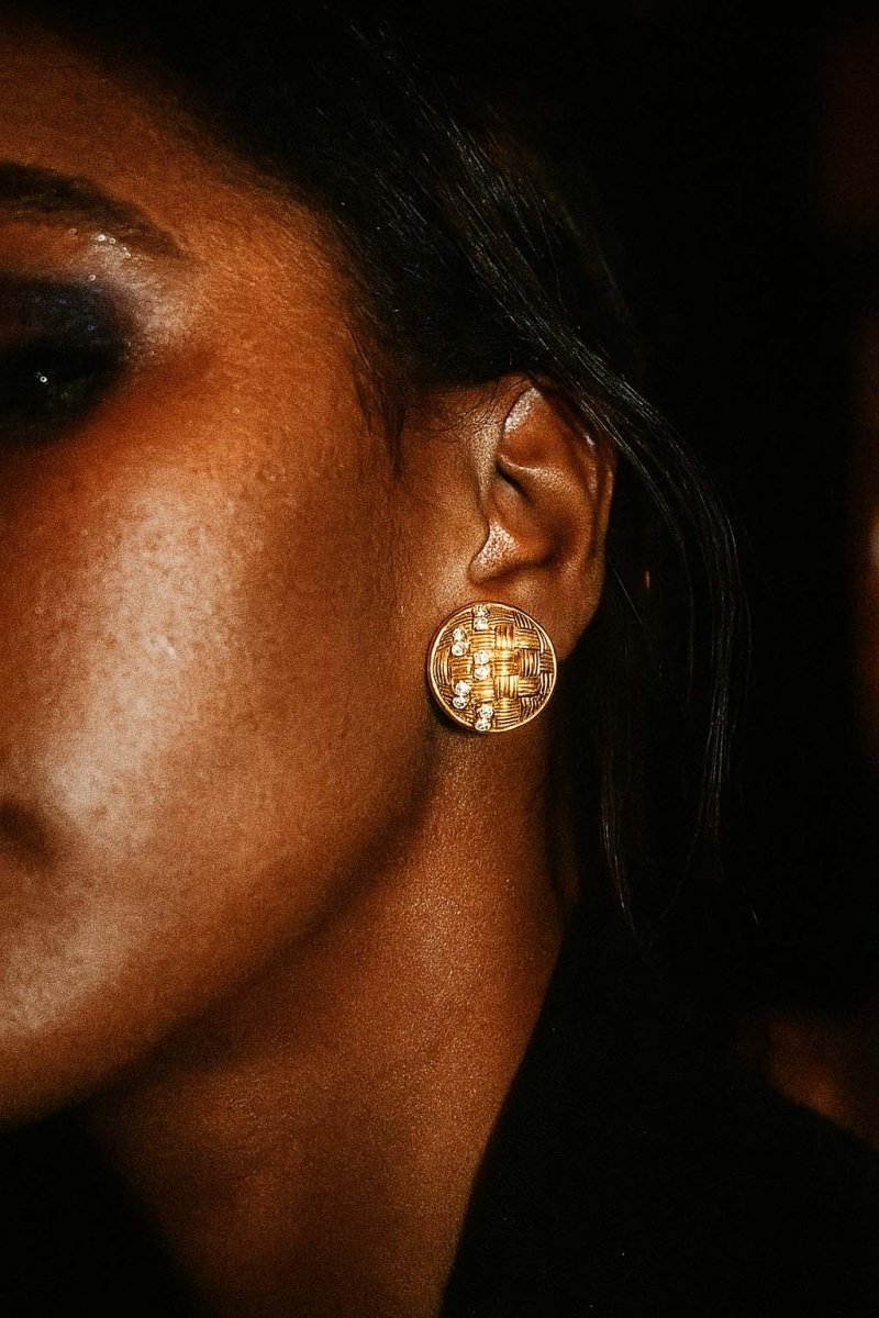 Versailles Mosaic Studs - Gold Earrings - St geran