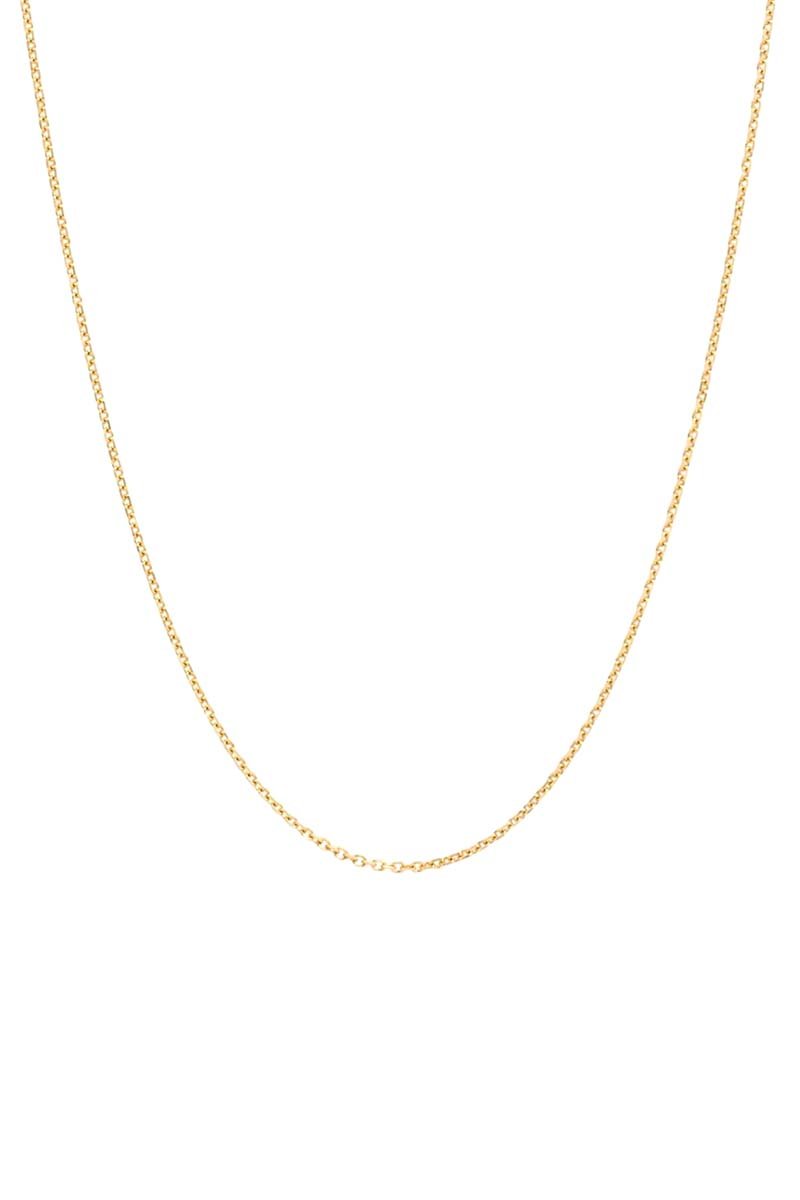 18k Gold Cable Chain Necklace with extender - St geran