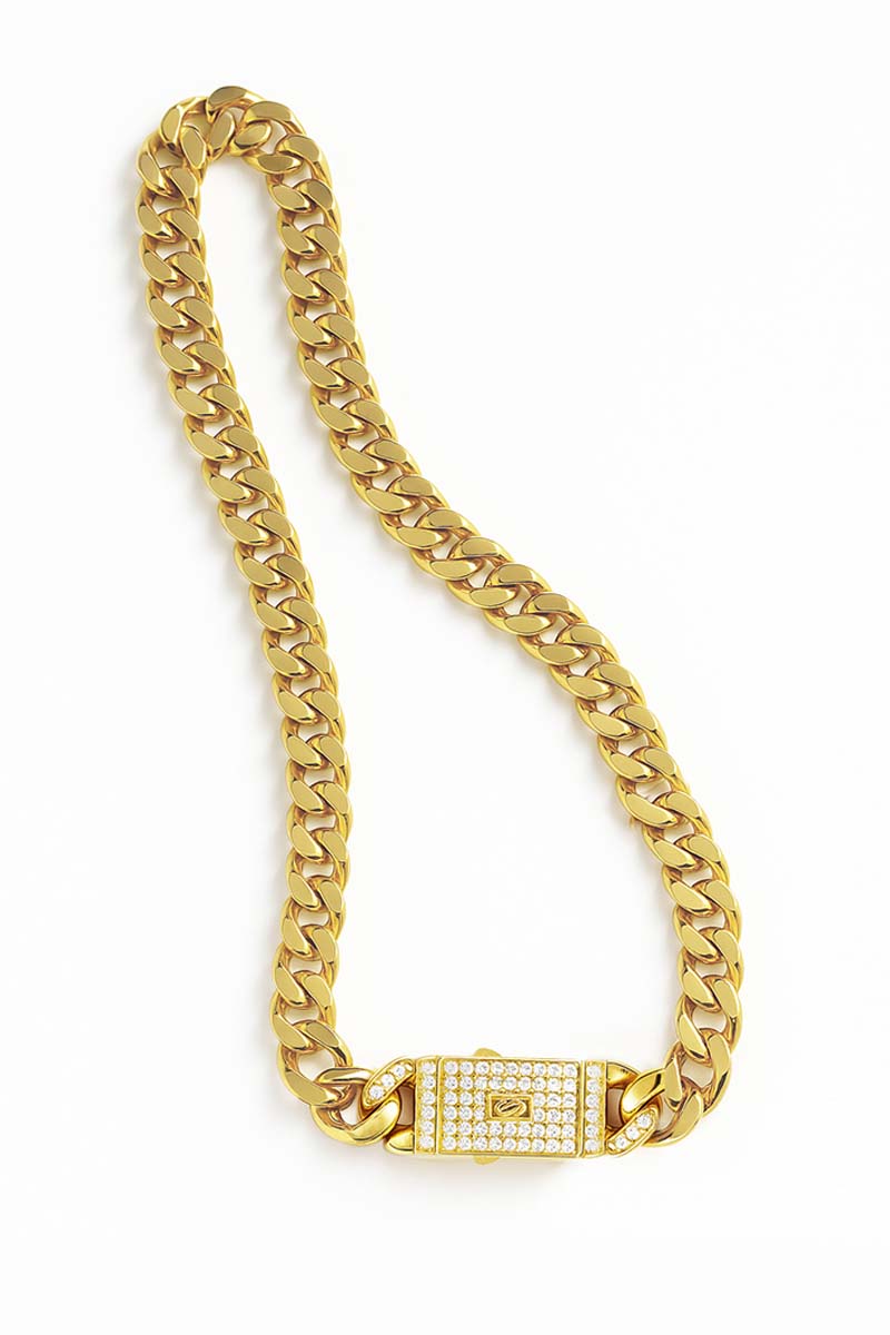 Savoy Collar Length Gold Chain Necklace