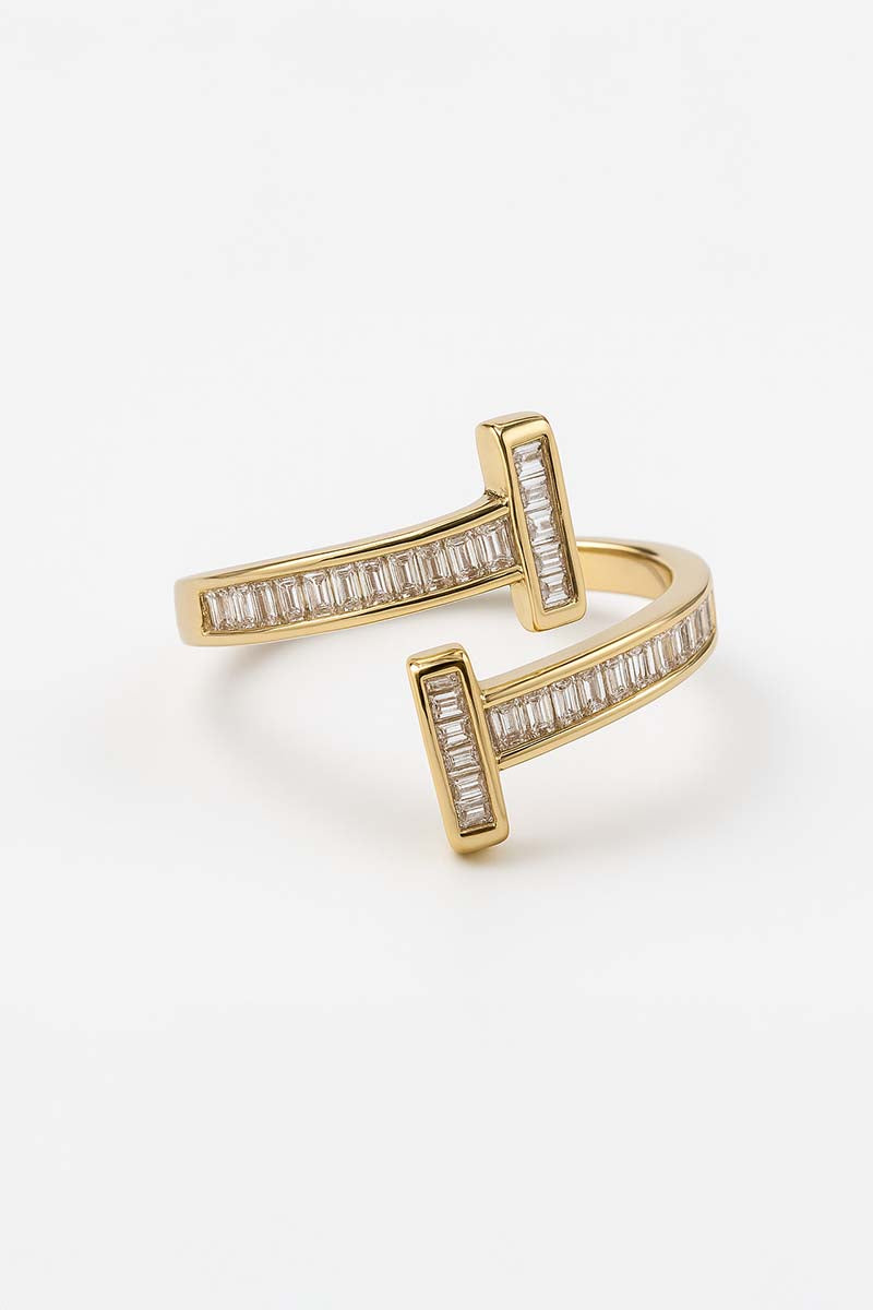 Axis Baguette Gold Ring