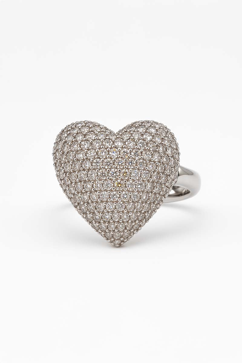 Amour Pavé Silver Ring