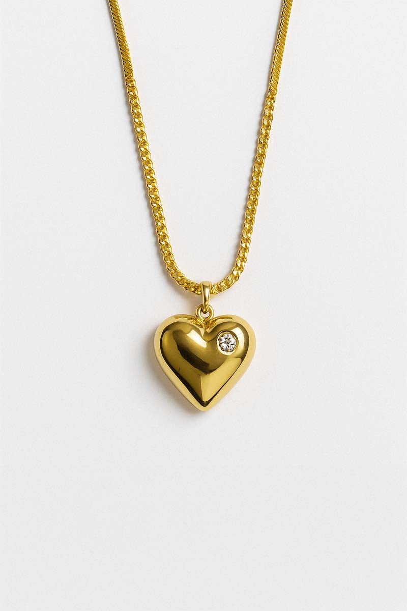 Amora Heart Gold Pendant Necklace - St geran
