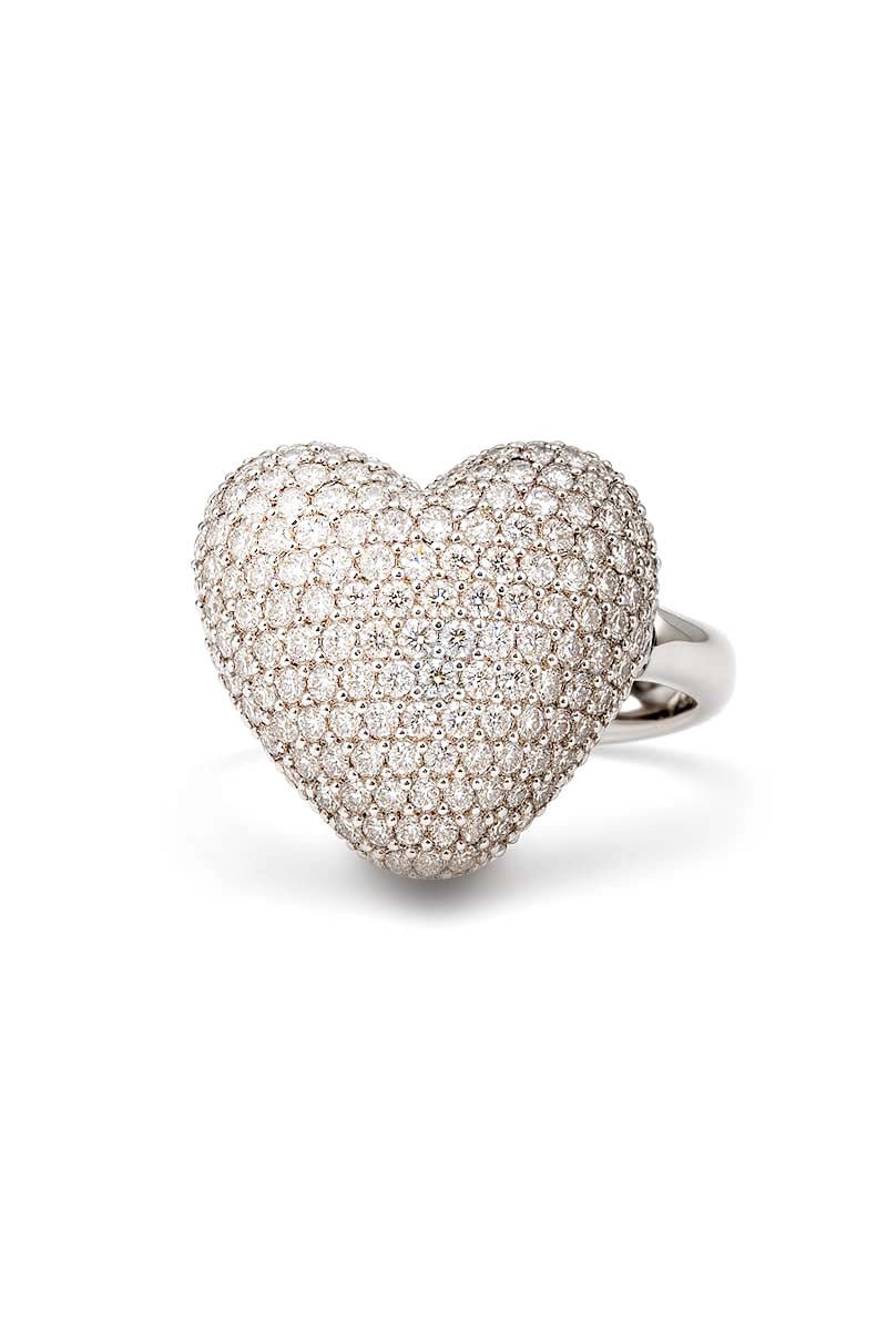 Amour Pavé Silver Ring | Heart Ring - St geran