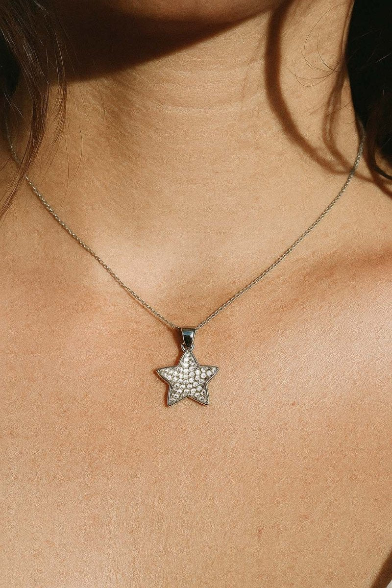 Belza Starburst Charm - Silver Plated - St geran